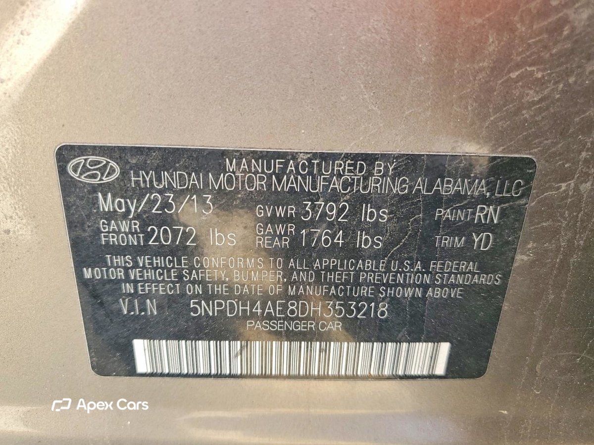 Hyundai Elantra 2013