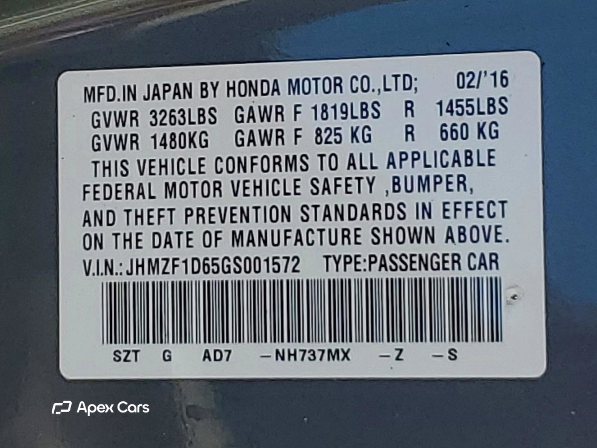 Honda CR-Z 2016