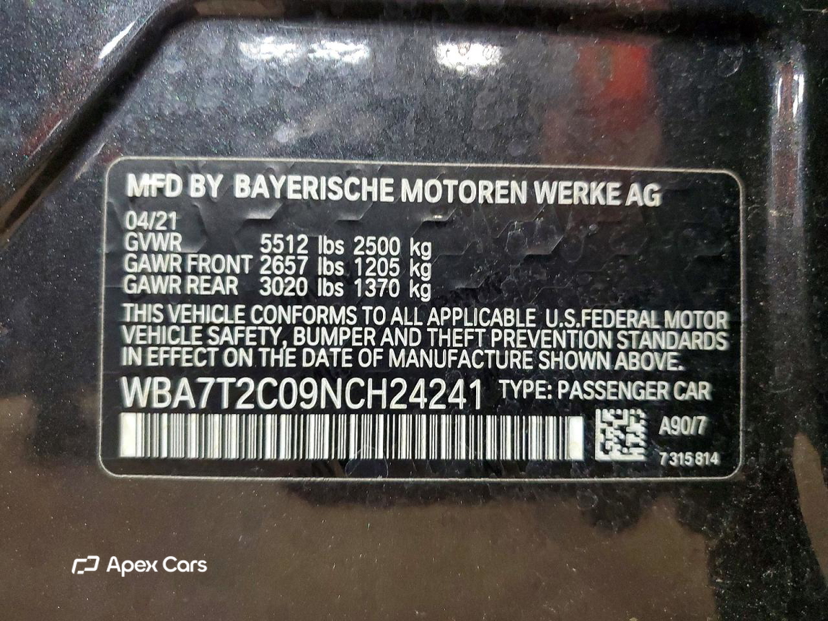 BMW Series 7 2022