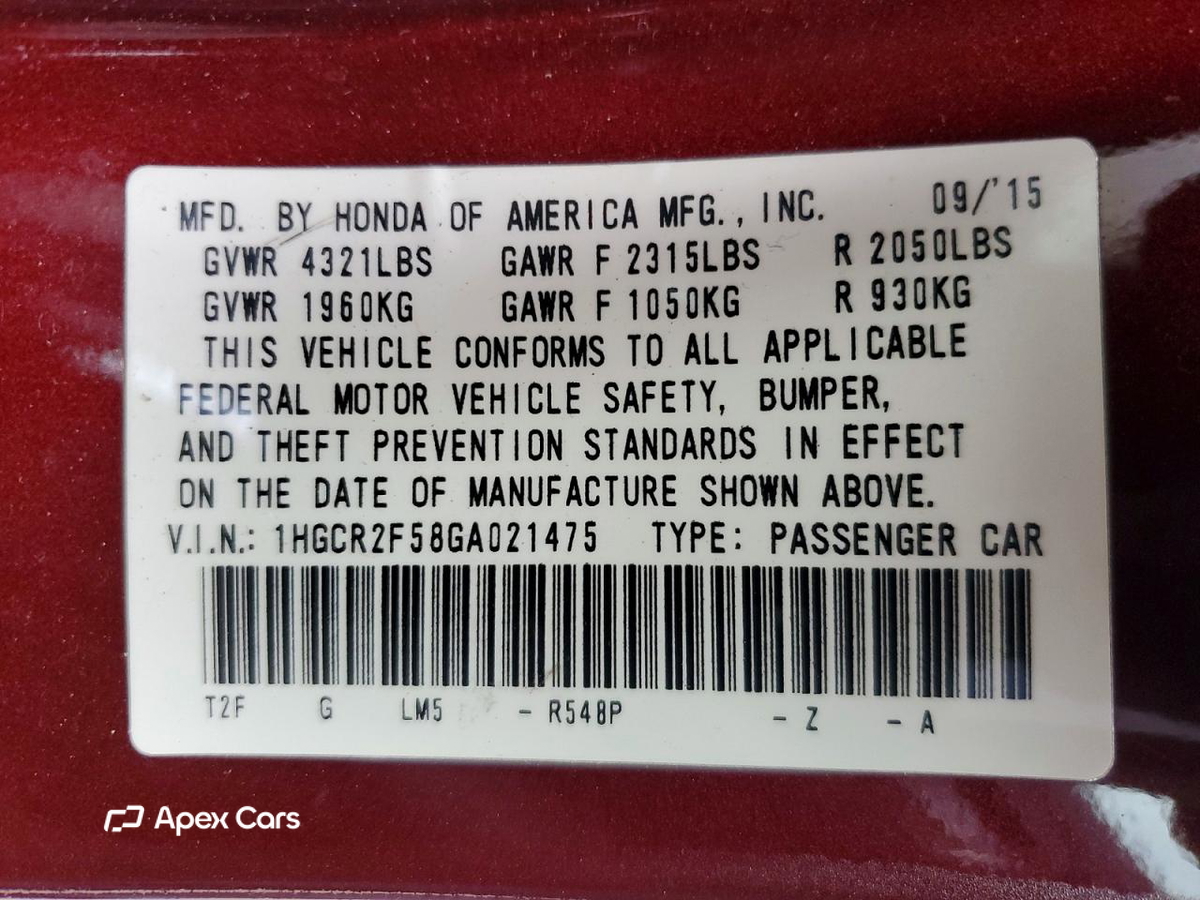 Honda Accord 2016