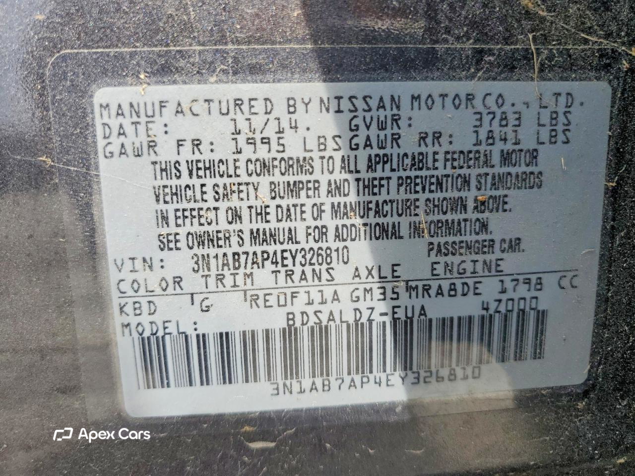 Nissan Sentra 2014