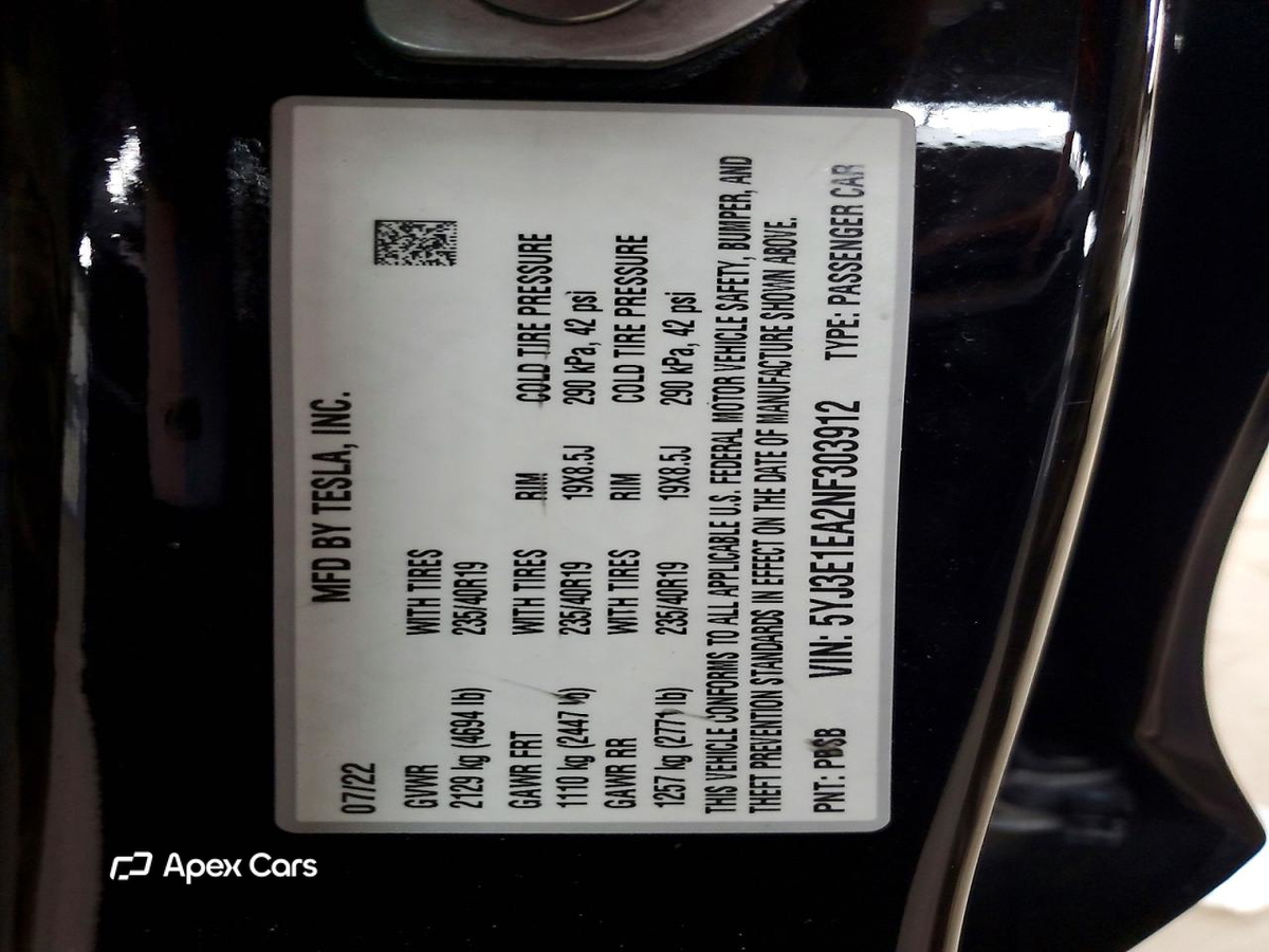Tesla Model 3 2022