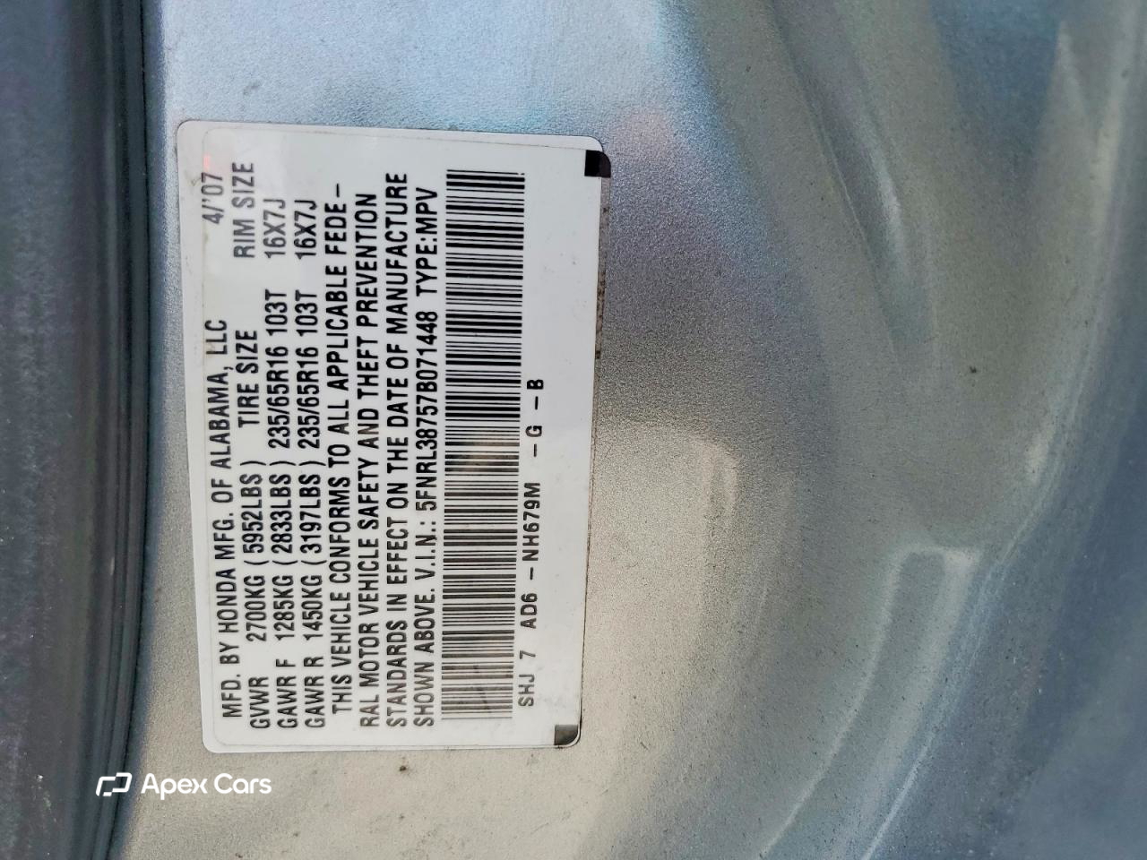 Honda Odyssey 2007