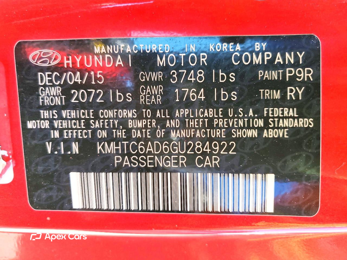 Hyundai Veloster 2016