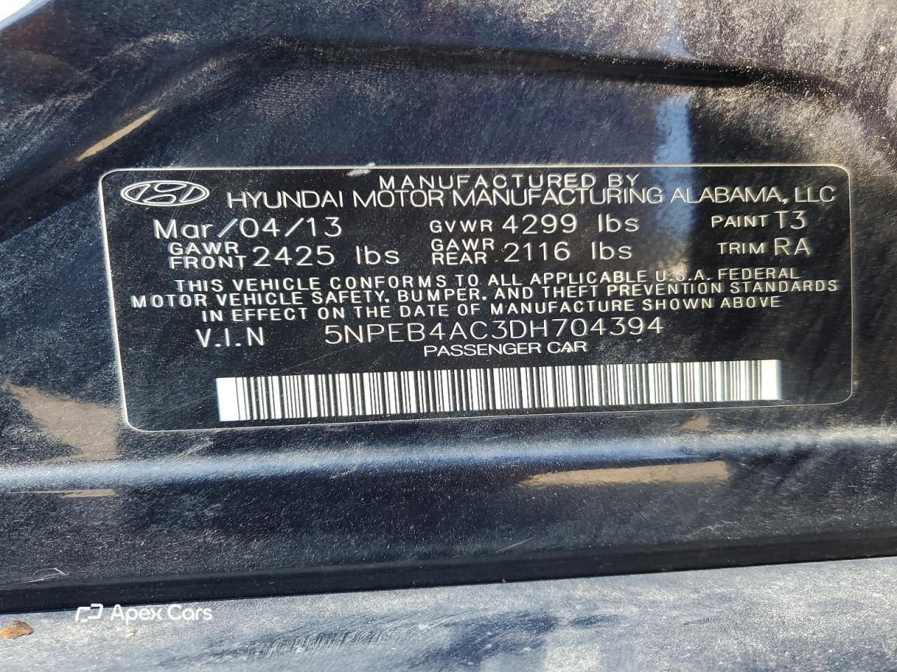 Hyundai Sonata 2013