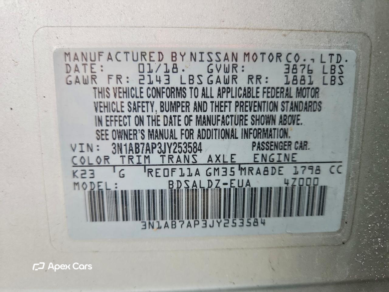 Nissan Sentra 2018