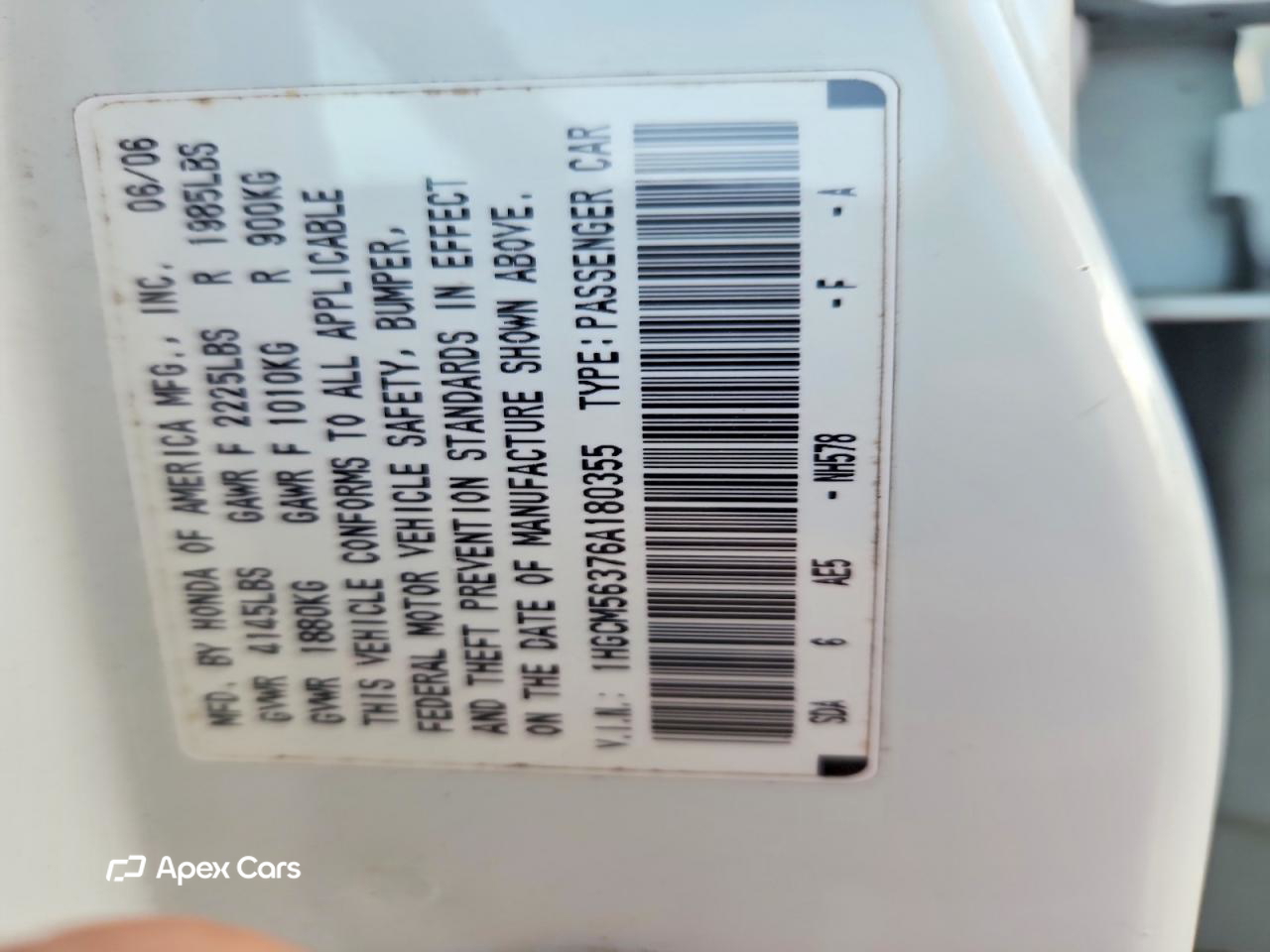 Honda Accord 2006