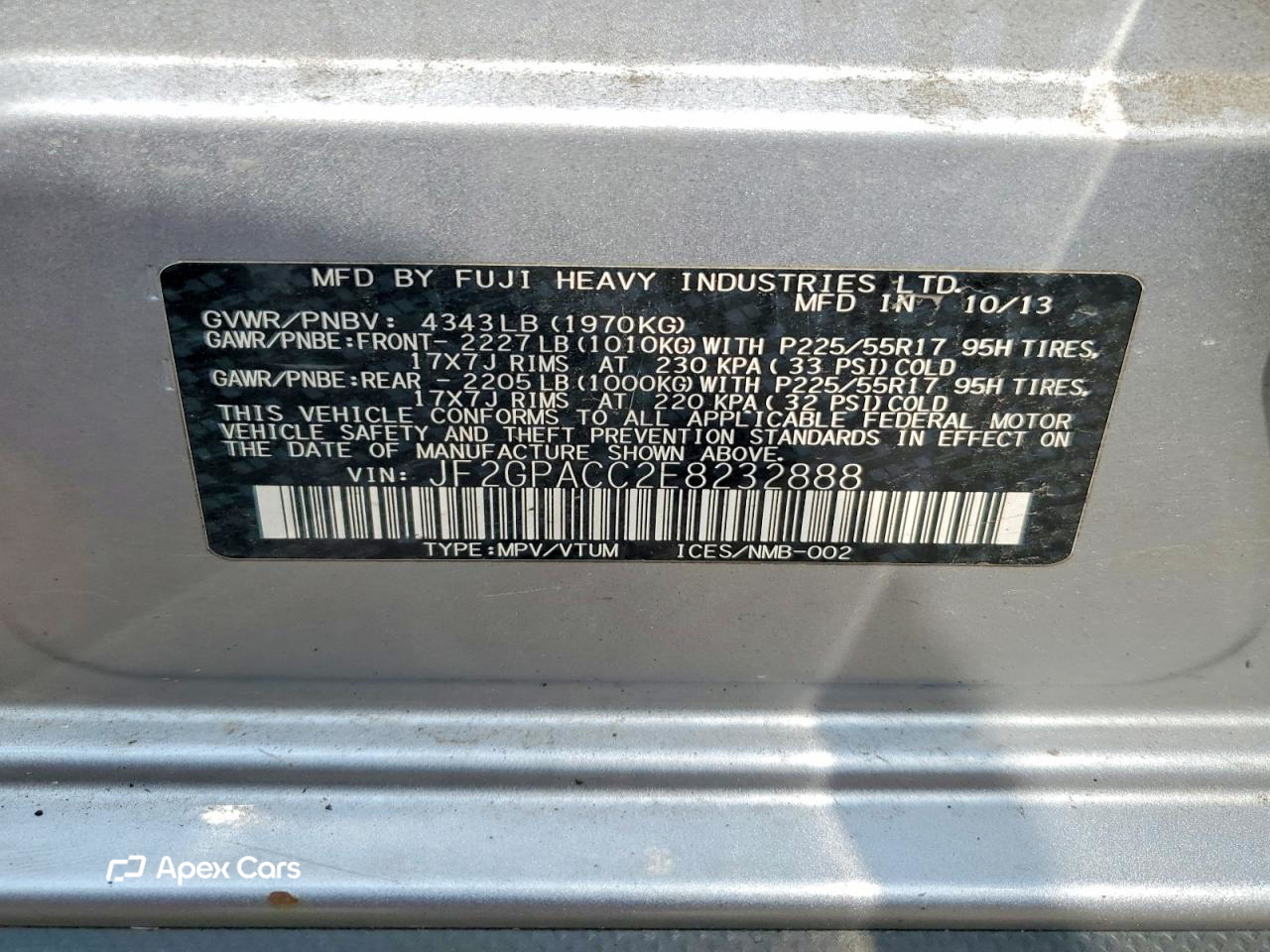 Subaru XV 2014