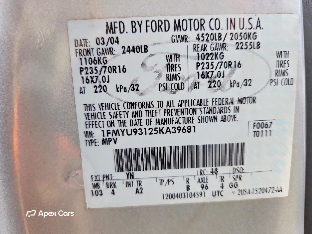 Ford Escape 2005