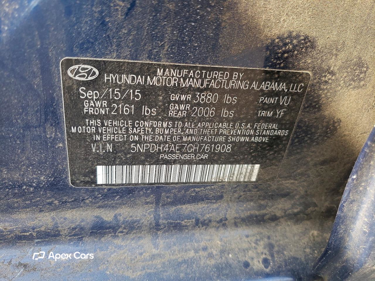 Hyundai Elantra 2016