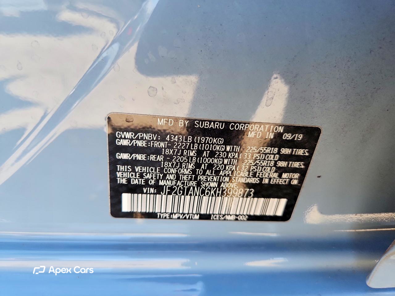 Subaru XV 2019
