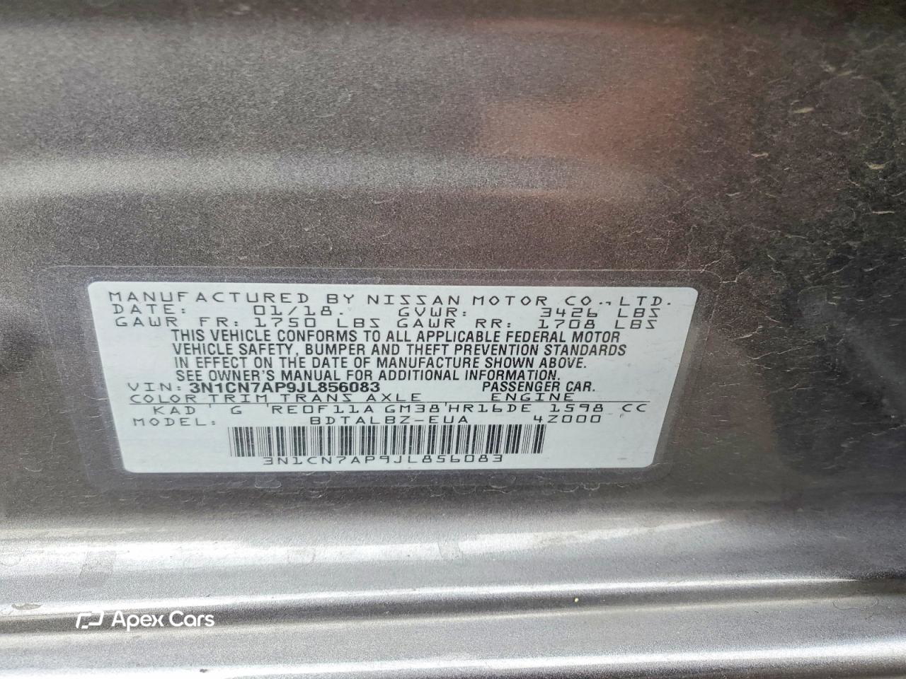 Nissan Versa 2018