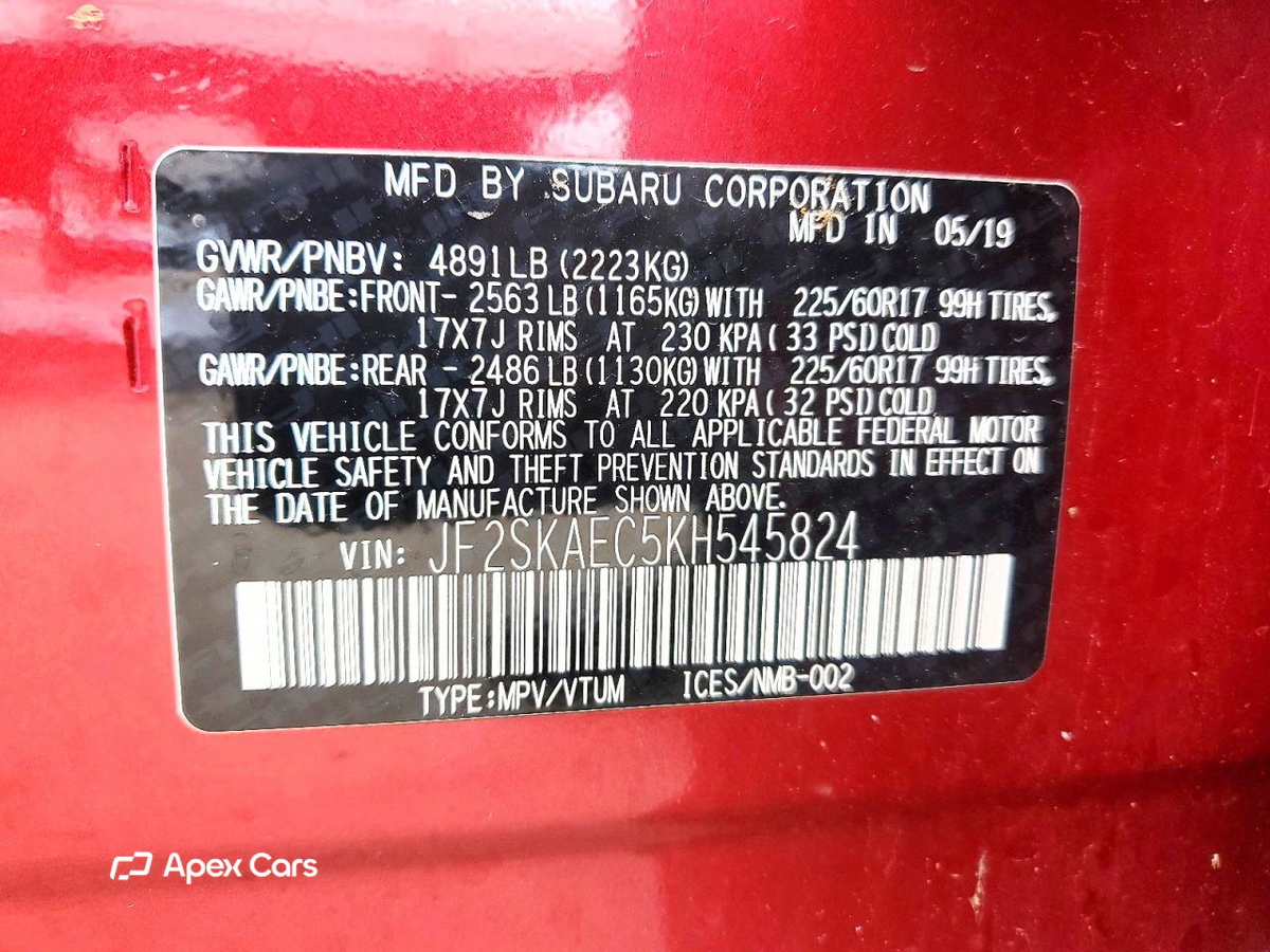Subaru Forester 2019