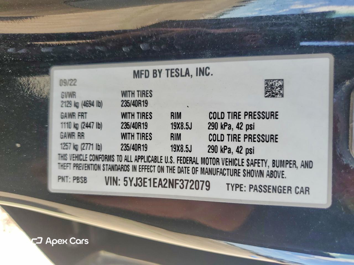 Tesla Model 3 2022