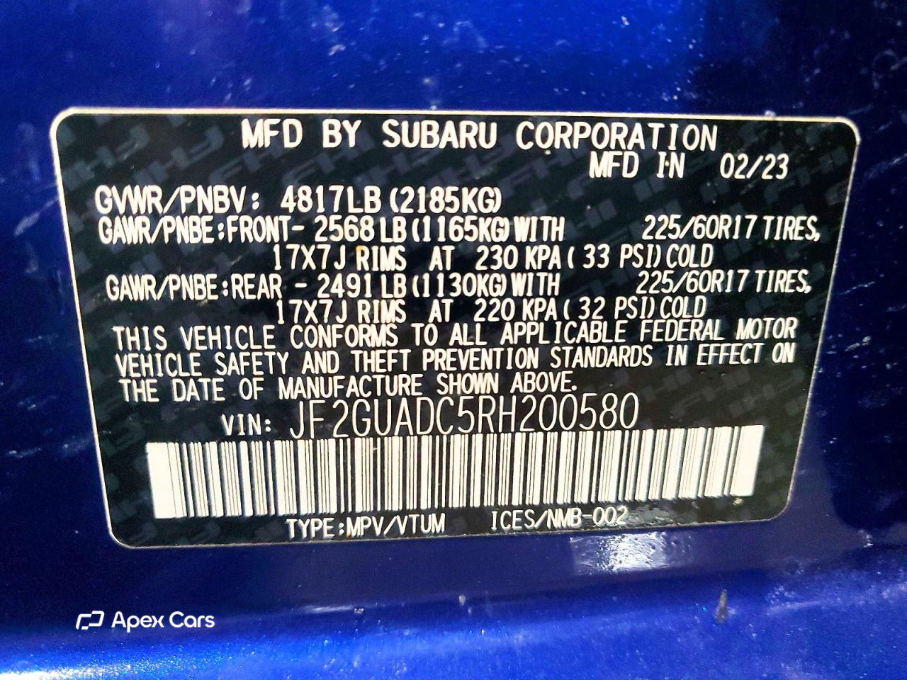 Subaru XV 2024