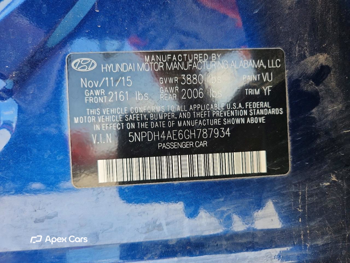 Hyundai Elantra 2016
