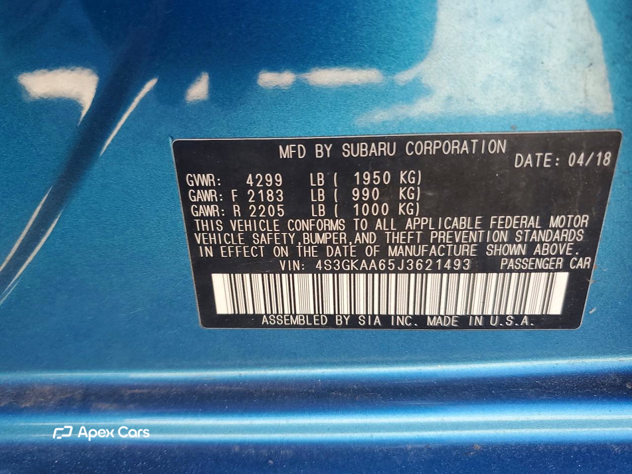 Subaru Impreza 2018