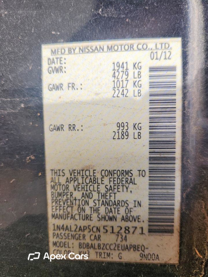 Nissan Altima 2012