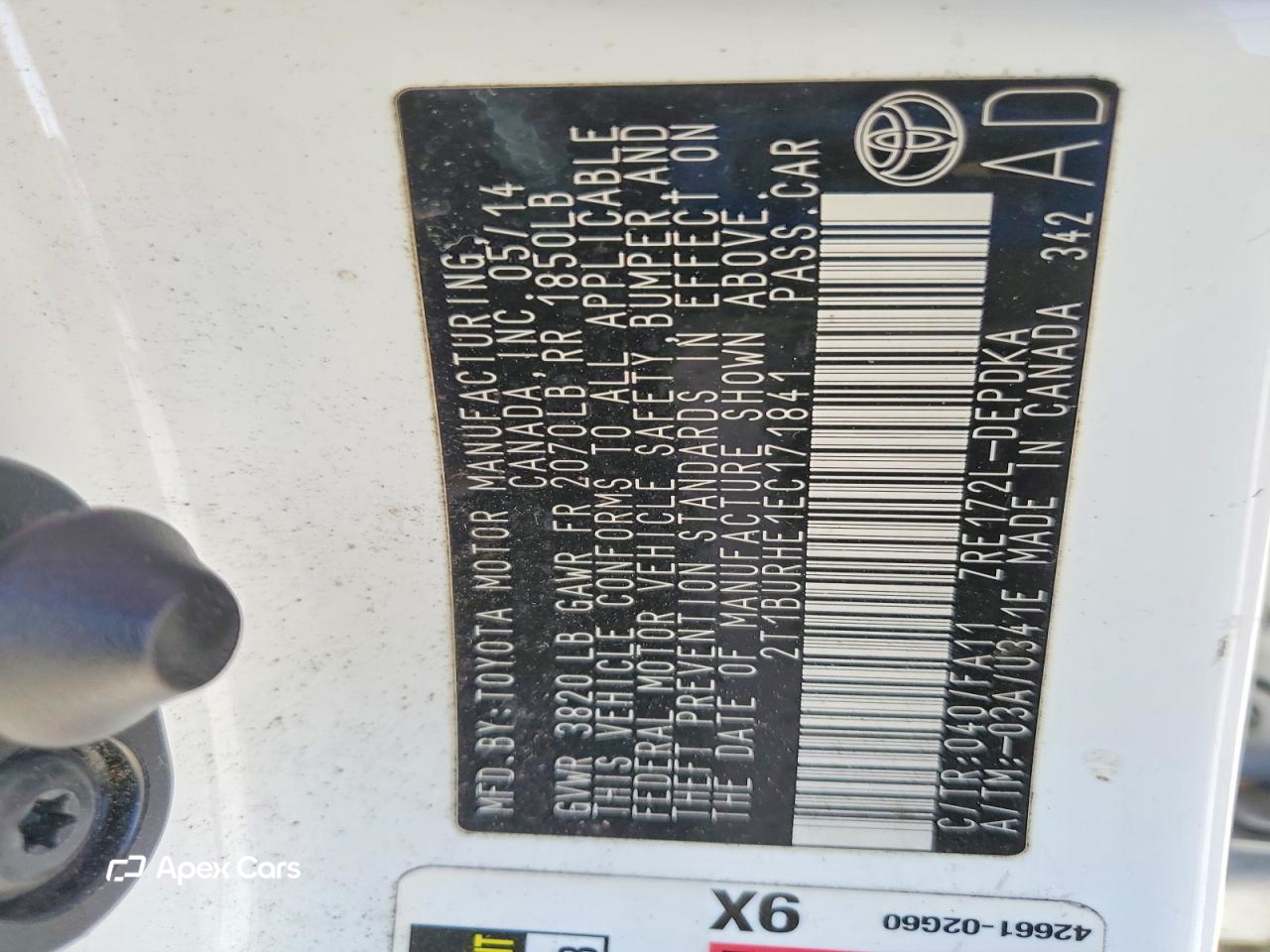 Toyota Corolla 2014