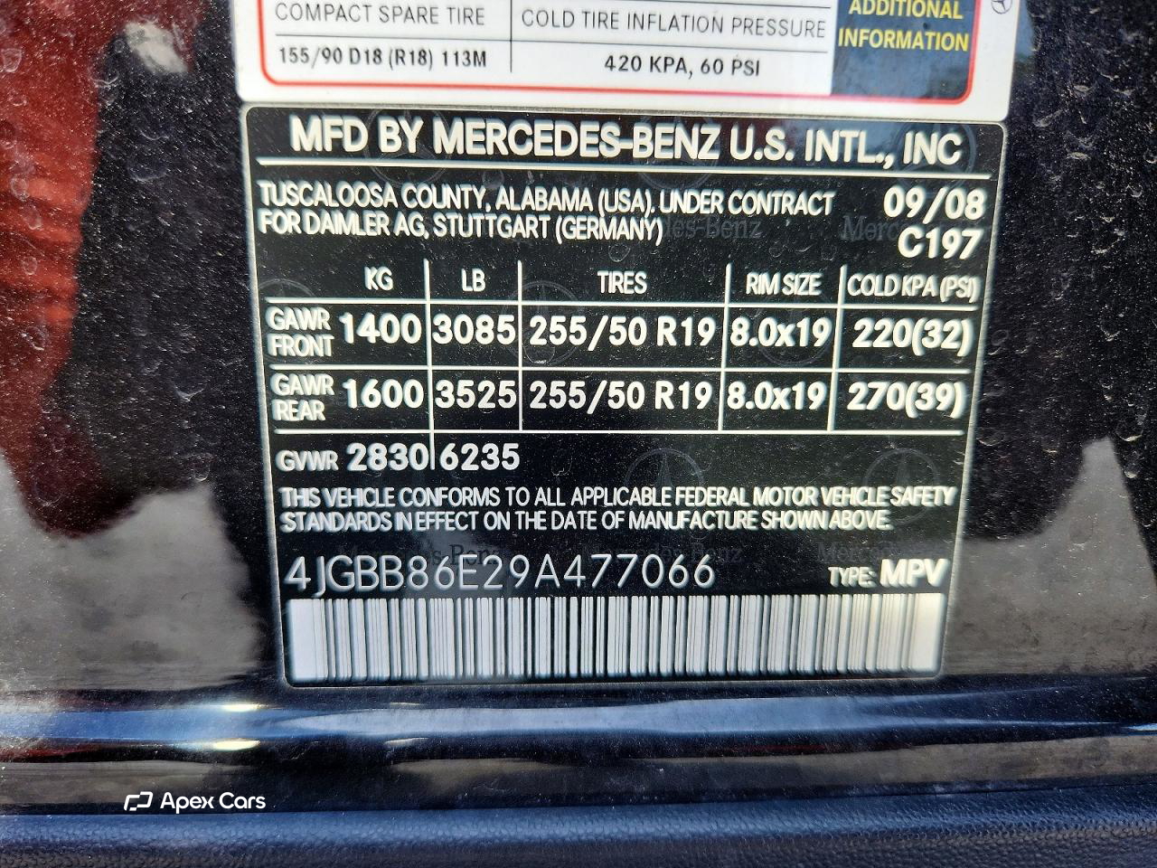 Mercedes-Benz M-klasse 2009