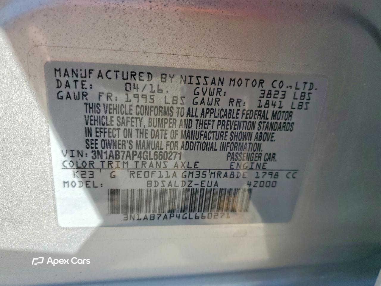 Nissan Sentra 2016