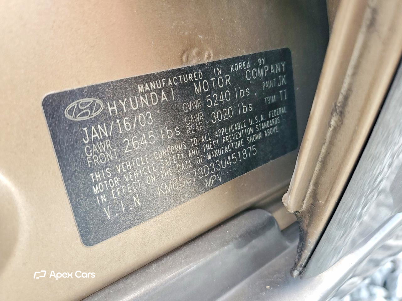 Hyundai Santa Fe 2003