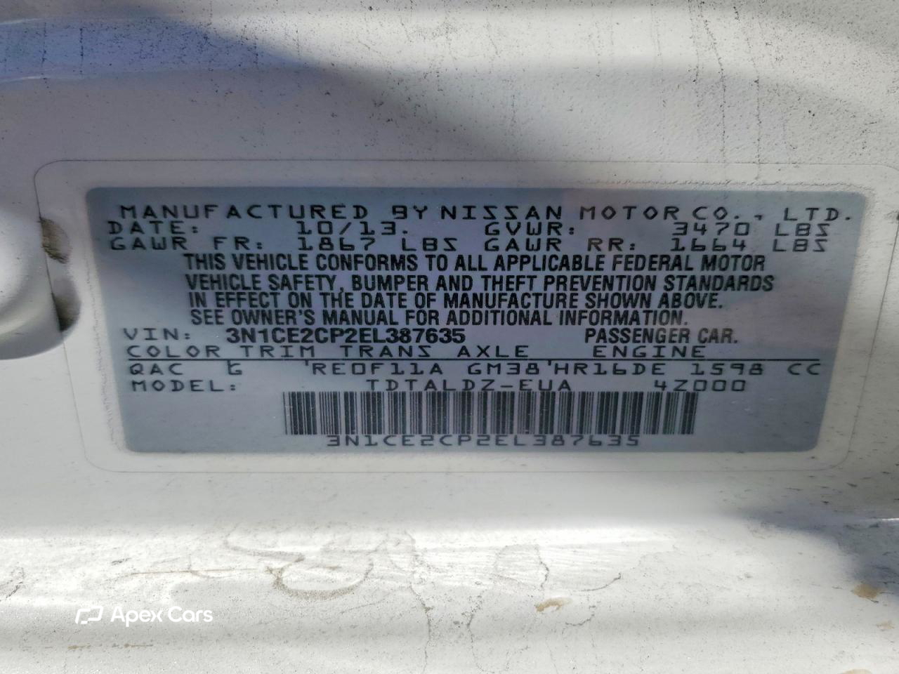 Nissan Versa 2014