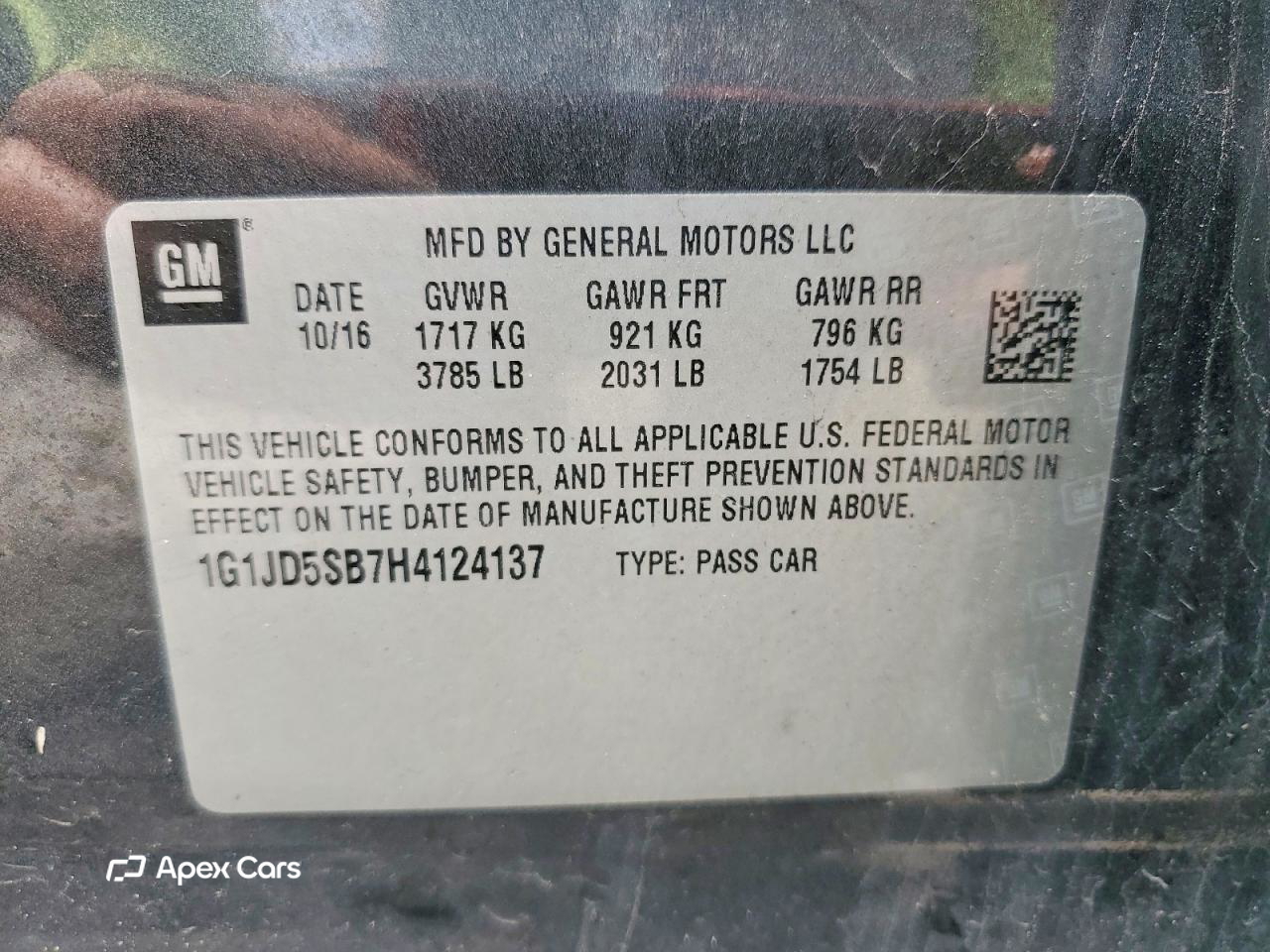 Chevrolet Sonic 2017