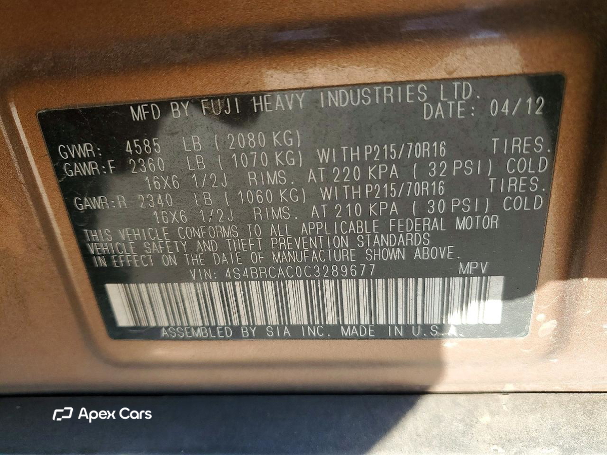 Subaru Outback 2012