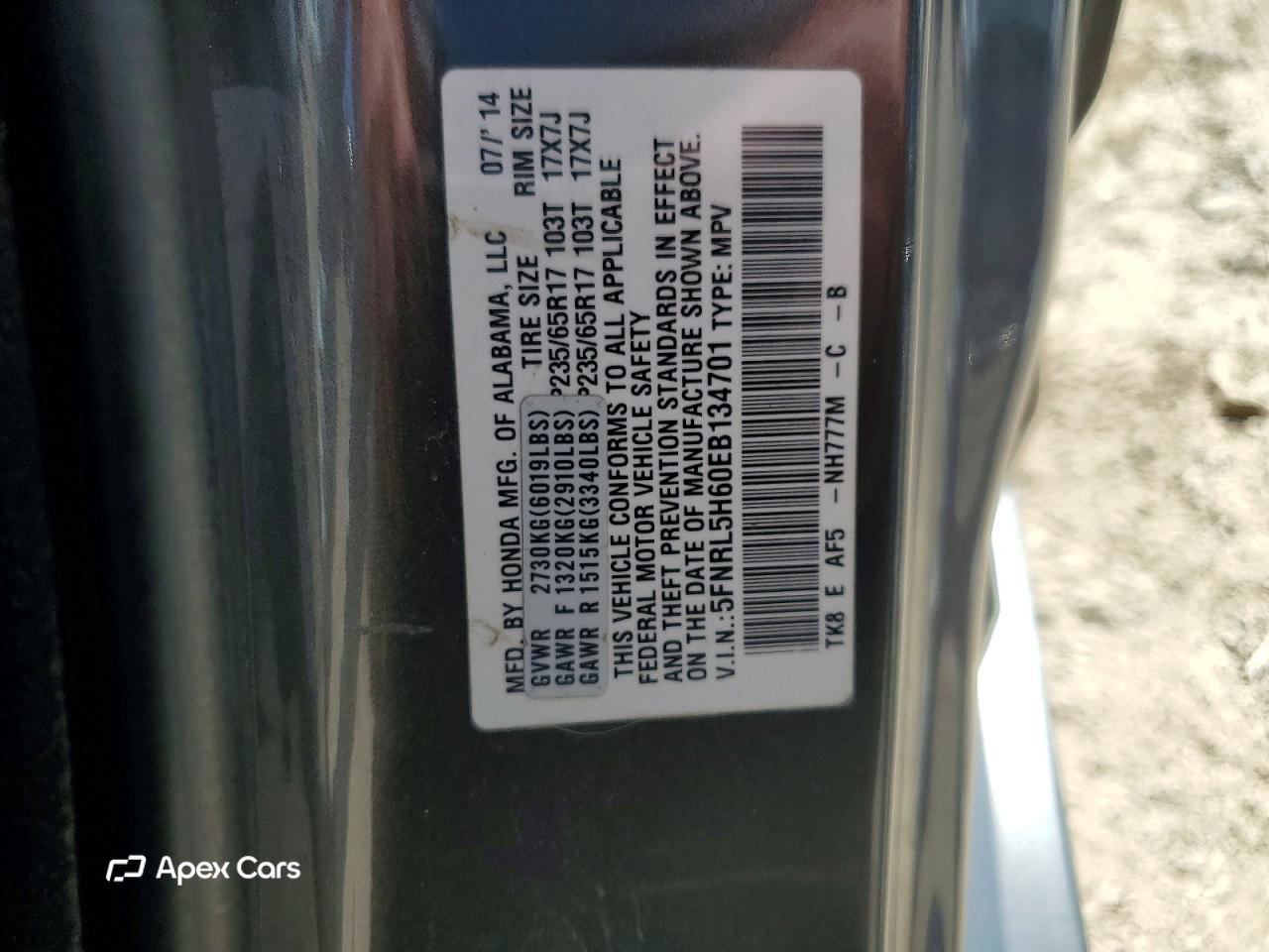 Honda Odyssey 2014