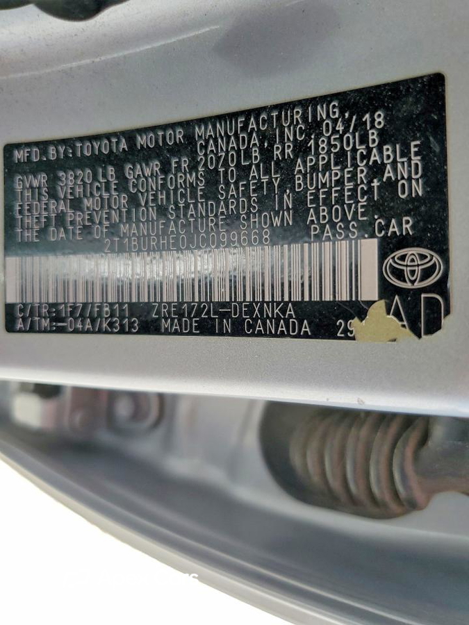 Toyota Corolla 2018