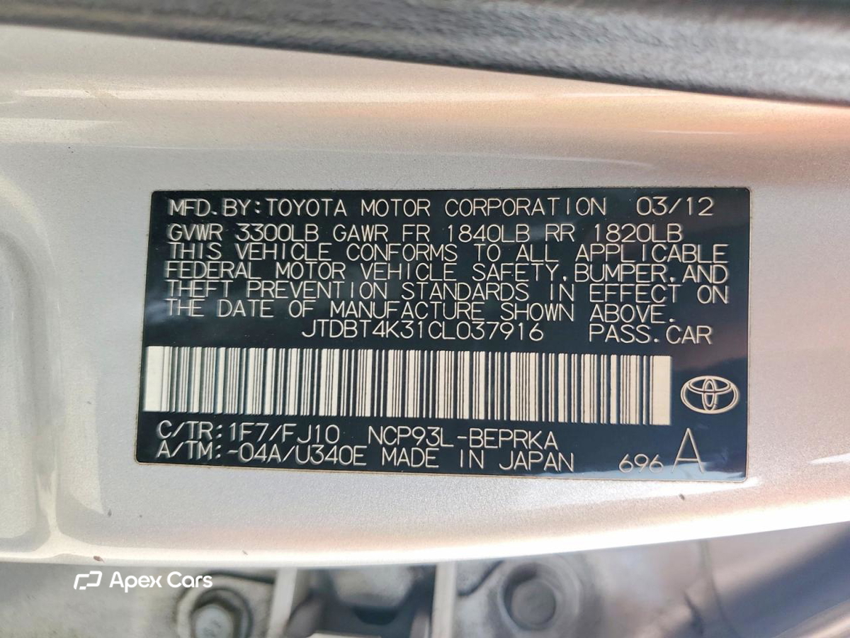 Toyota Yaris 2012