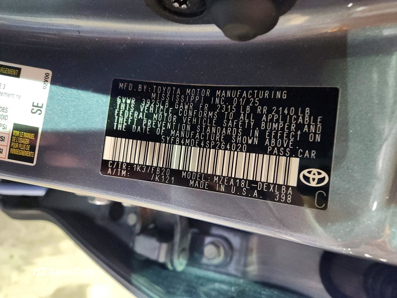 Toyota Corolla 2025