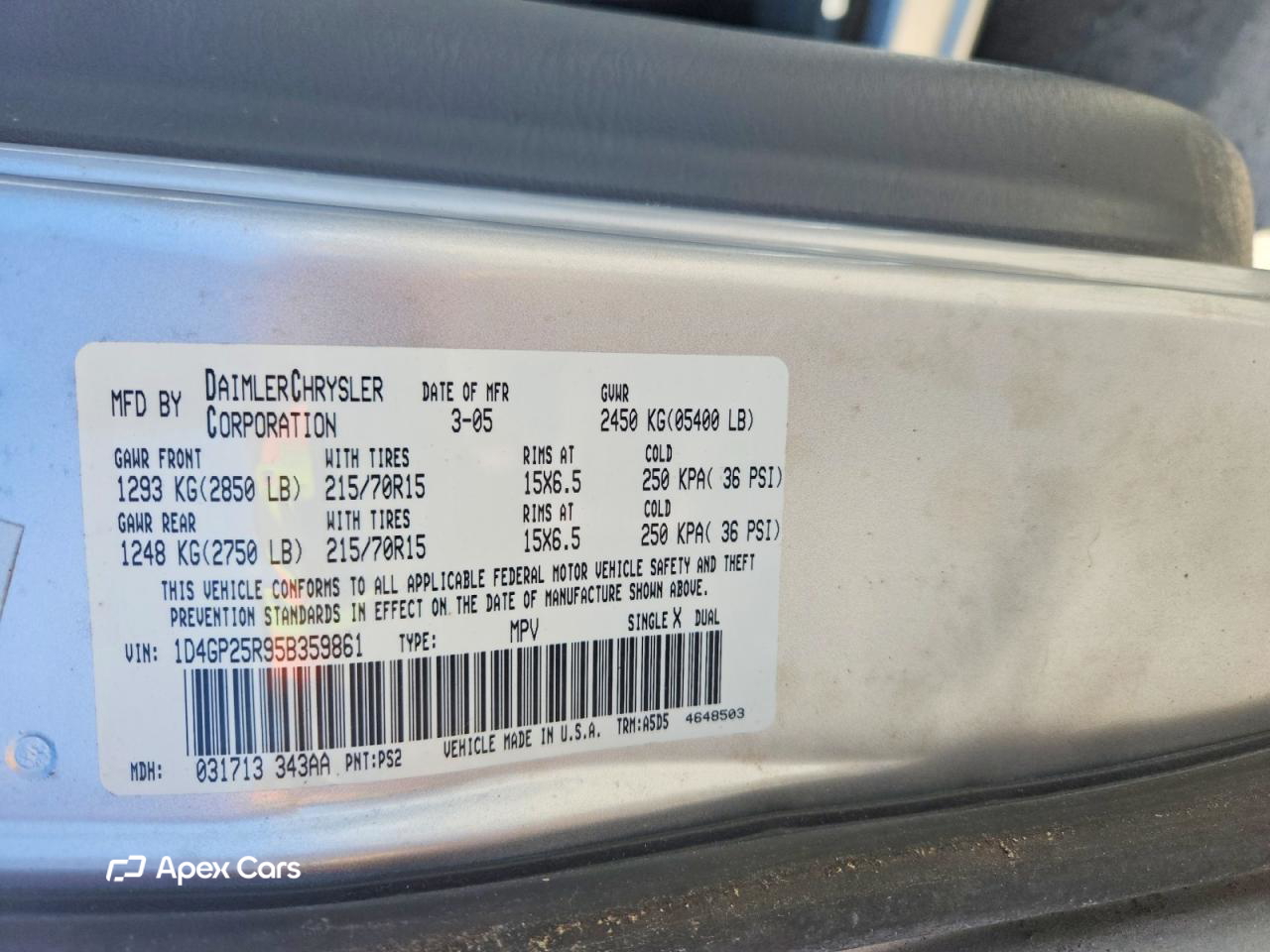 Dodge Caravan 2005