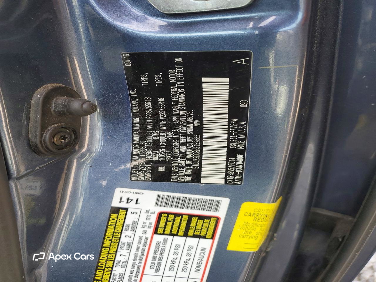 Toyota Sienna 2017