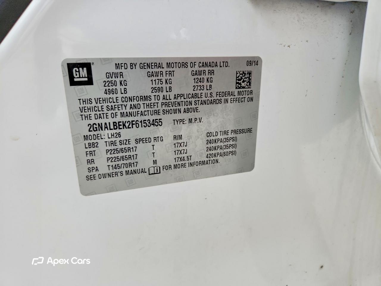 Chevrolet Equinox 2015