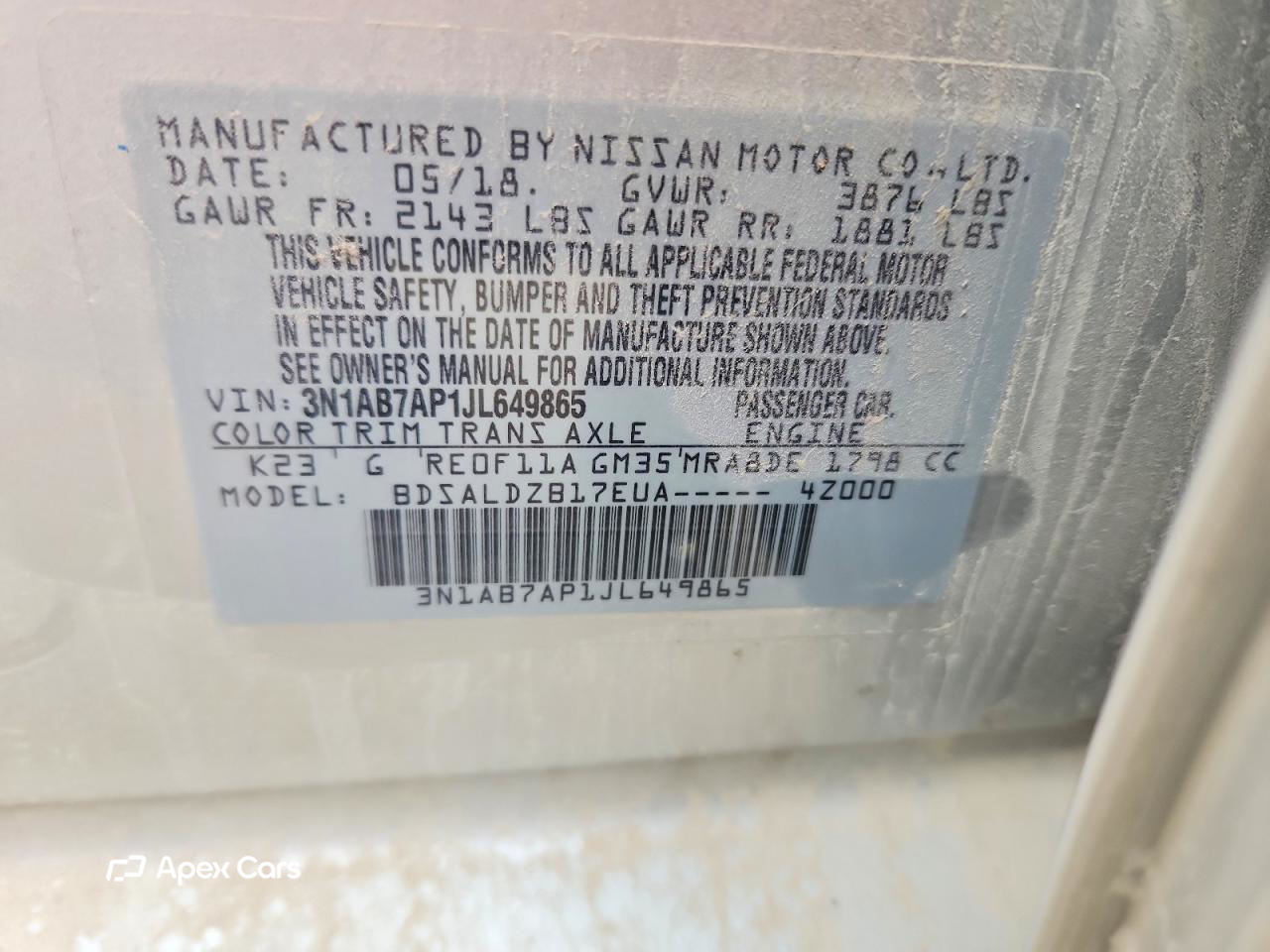 Nissan Sentra 2018
