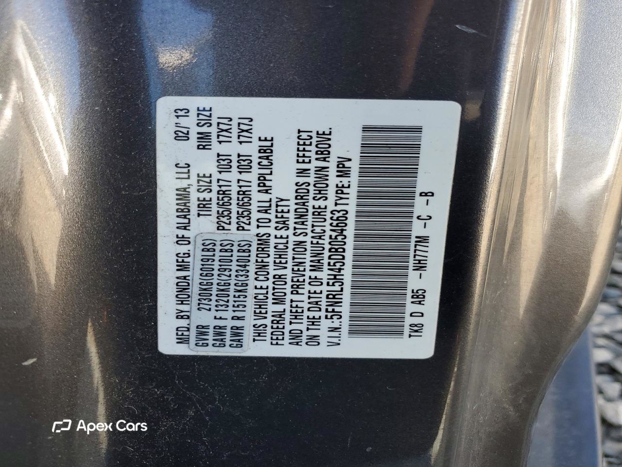Honda Odyssey 2013