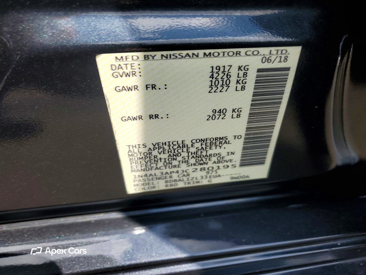 Nissan Altima 2018
