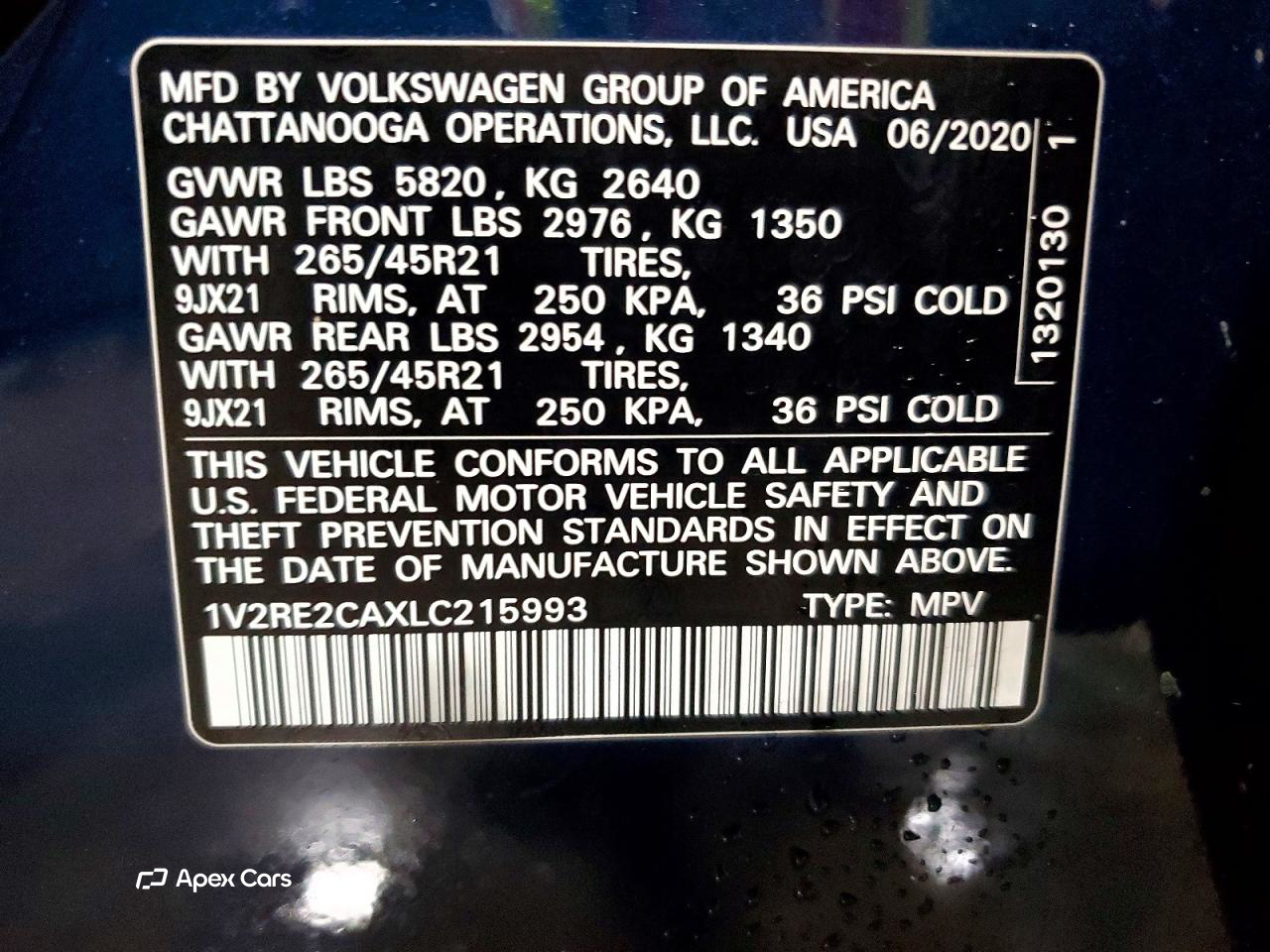 Volkswagen Atlas 2020