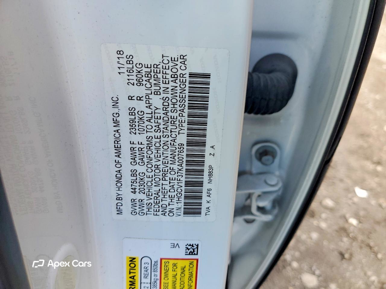 Honda Accord 2019