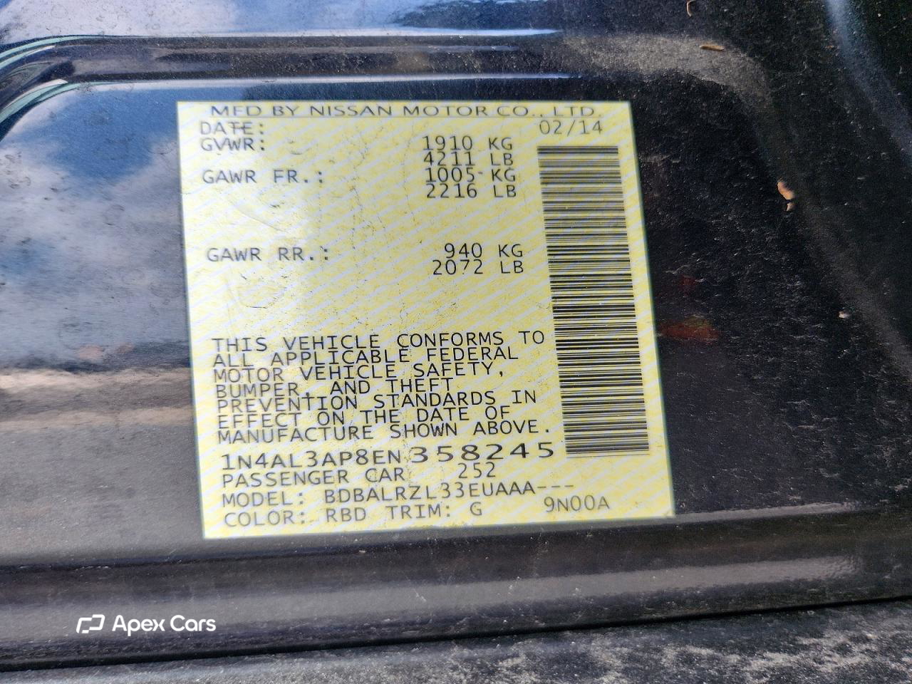 Nissan Altima 2014