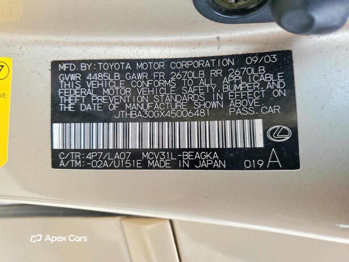 Lexus ES 2004