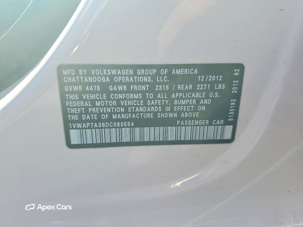 Volkswagen Passat 2013