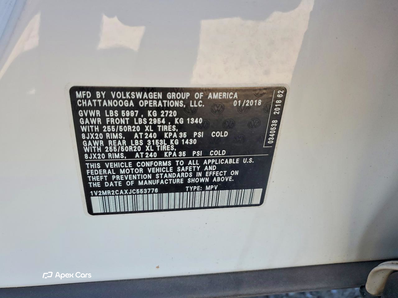 Volkswagen Atlas 2018