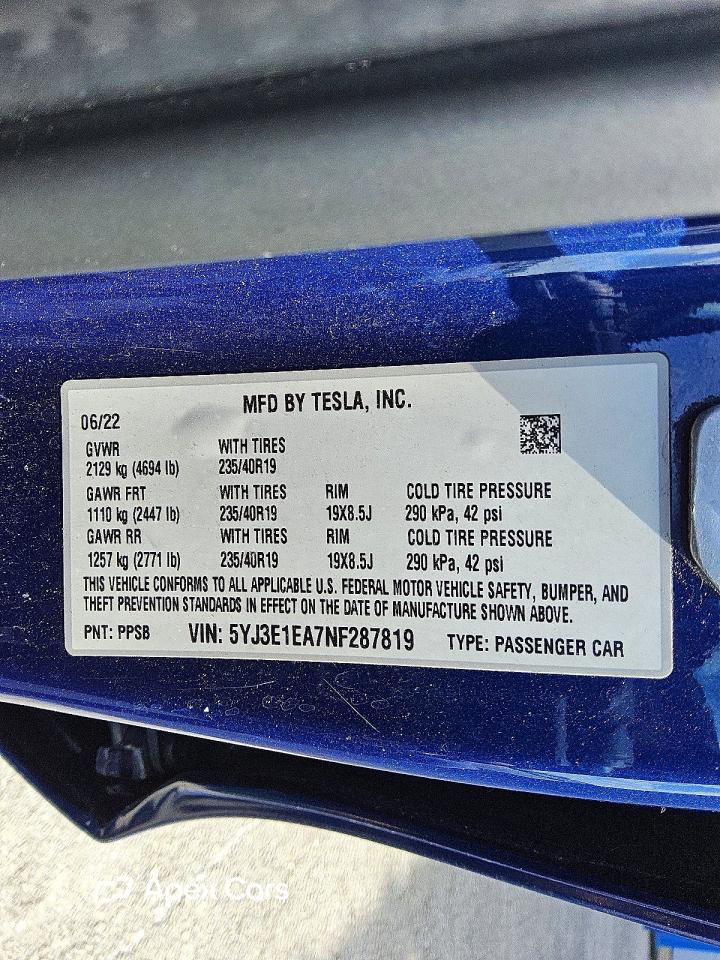 Tesla Model 3 2022