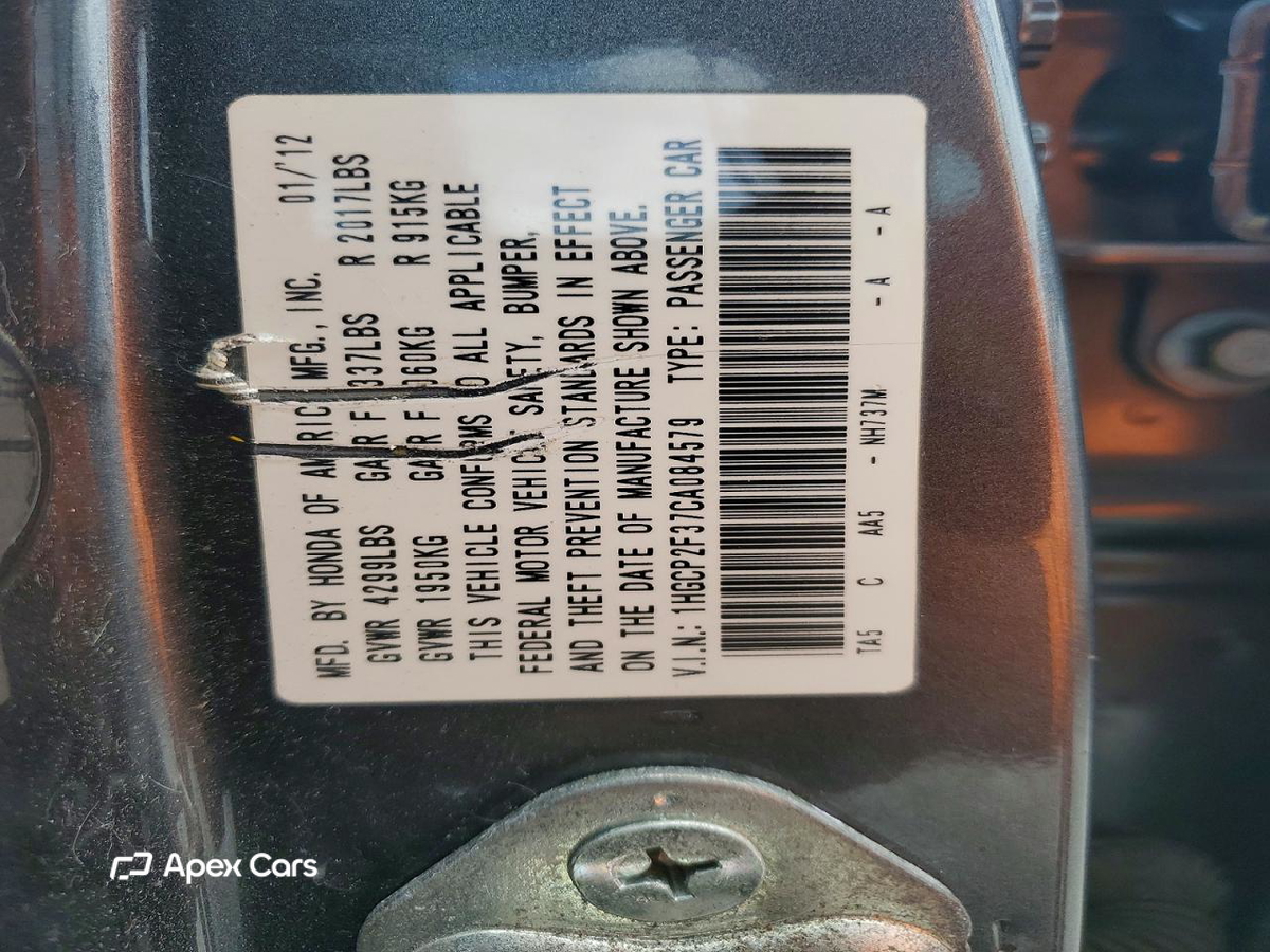 Honda Accord 2012