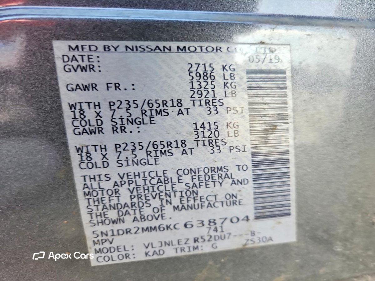 Nissan Pathfinder 2019