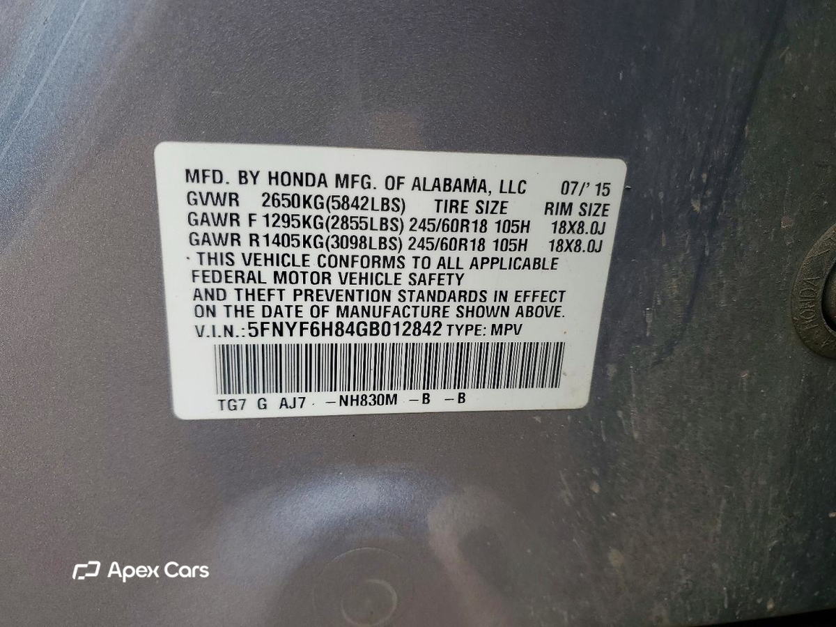 Honda Pilot 2016