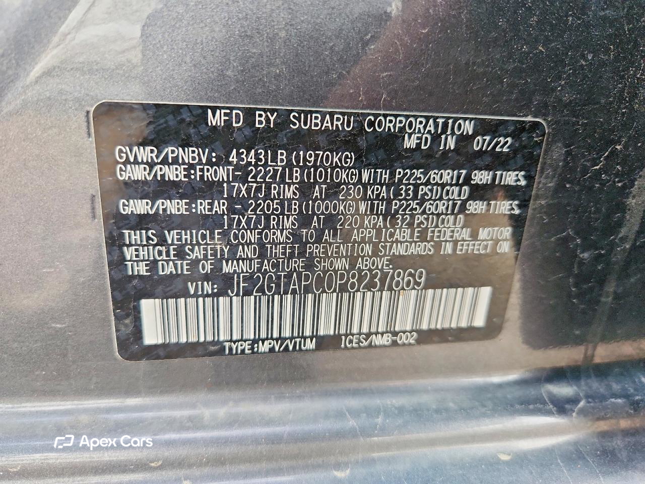 Subaru XV 2023
